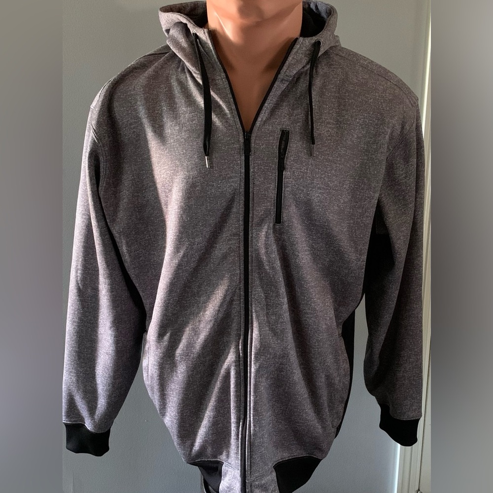 Champs Sports Gear men’s zip hoodie, color gray, size XXL CSG multiple pockets
